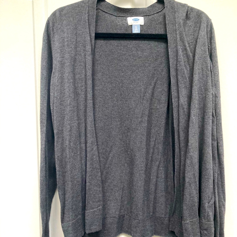 Gray cardigan